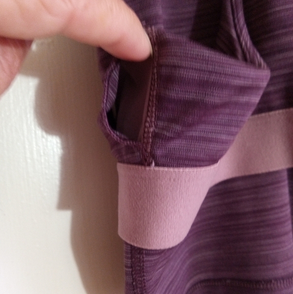 Athleta conscious cropped racerback top with shelf bra space dyed women size XS - Picture 5 of 7